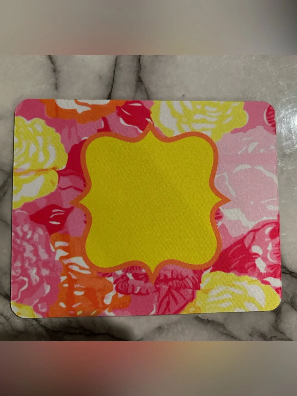 Lilly Pulitzer mouse pad.
